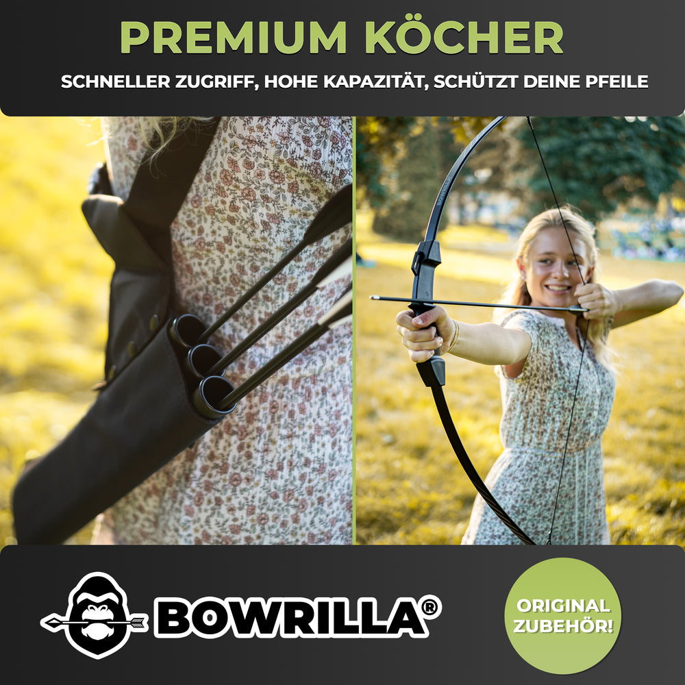 Quiver with adjustable strap & 3 tubes